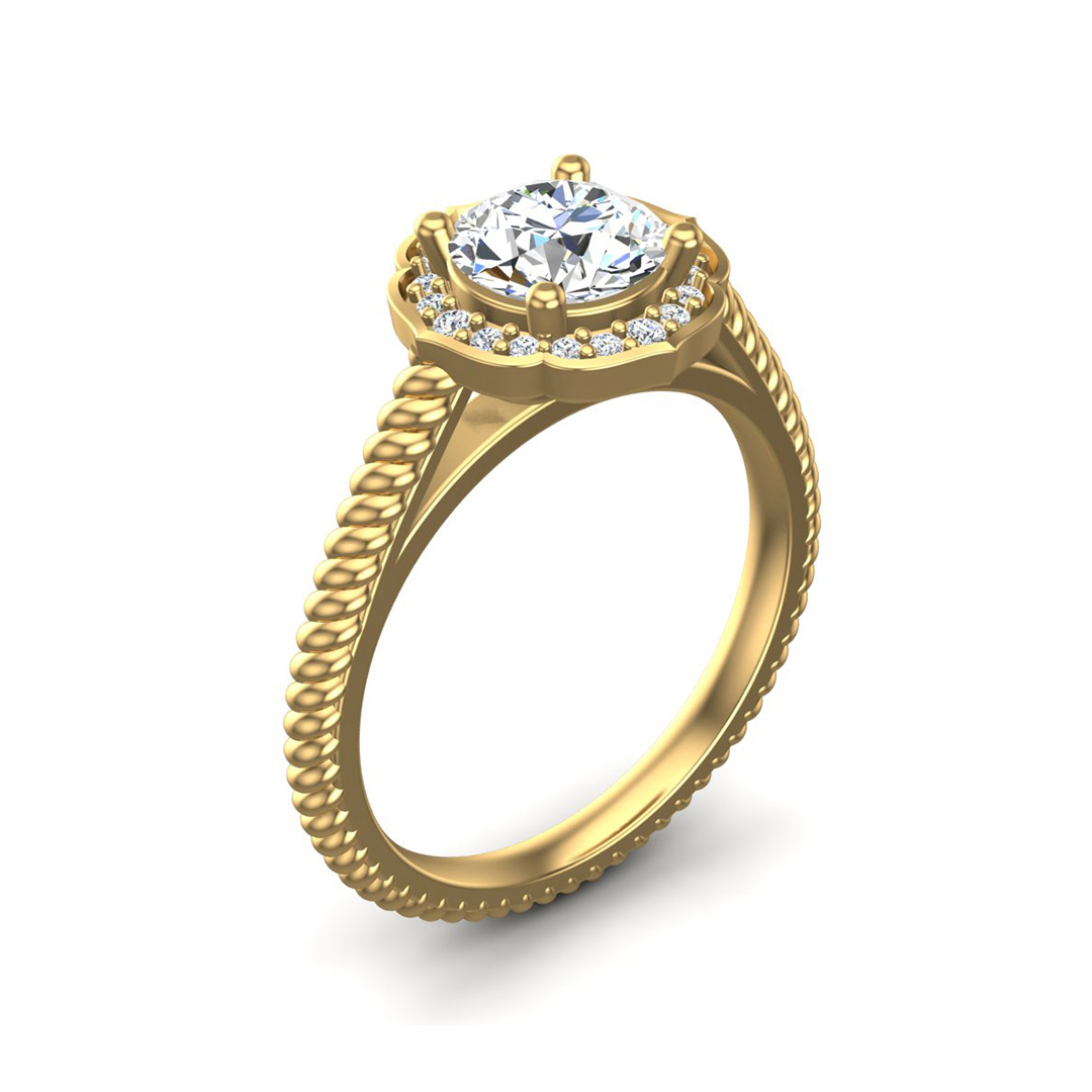 Alexis Halo Engagement Ring